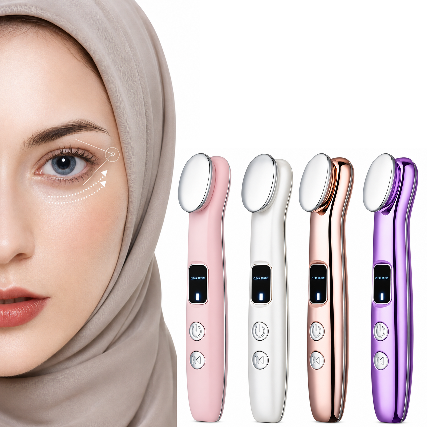 ماساژور چشم EMS الکتریکی | Electric Eye Massager با گرمایش و میکروجریان